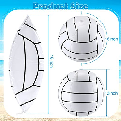 Jerify 12 Inch Inflatable Volleyball Beach Ball Pool Ball Volleyball Party Supplies for Kids Adults Summer Beach Water Swimming Pool Accessories