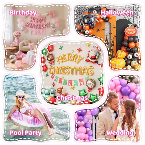 3 in 1 Balloon Pump Electric,Balloon Pump,Electric Air Pump,Quick-Fill Inflator/Deflator Pumps for Party Decoration Balloon, Pool, Floats, Air Mattress Bed, Swimming Ring