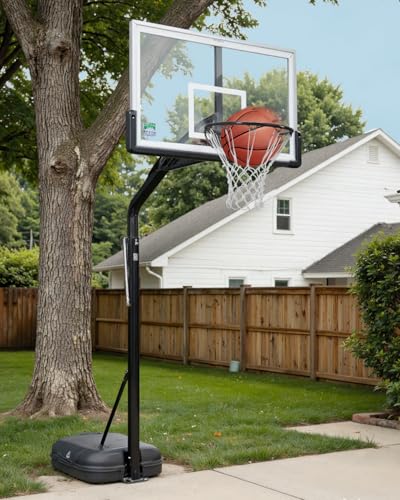 Heavy Duty Replacement Basketball Rim - 18" Solid Steel with Heavy-Duty Net, Pro-Grade Basketball Hoop Rim, Wall-Mount & Hoop Replacement, Double Spring Basketball Hoop Rim & Complete Installation Kit