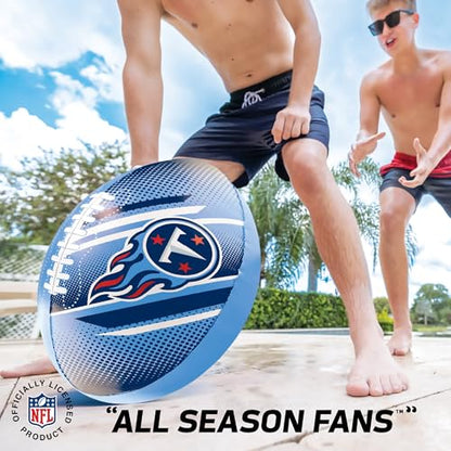BigMouth 18” Inflatable Pool Football Officially Licensed NFL Fan Gear Merchandise Beach Ball Games for Adults and Teens - style: Tennessee Titans