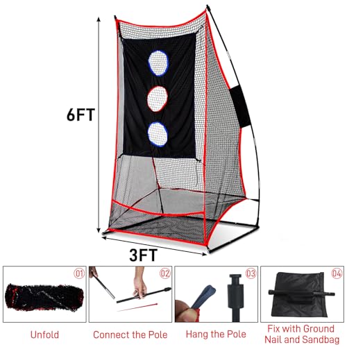 Football Throwing Net Portable: 6x3ft Durable Training Target for Backyard Sports Field Use Ideal for Adults Teens and Coaches