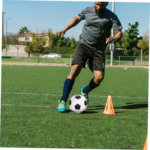 LALAFINA Size 5 Training Soccer Ball for Outdoor Use, Pu Machine-Stitched Football for Youth, Sturdy Sports Ball Suitable for 11-a-Side Matches and Soccer Practice