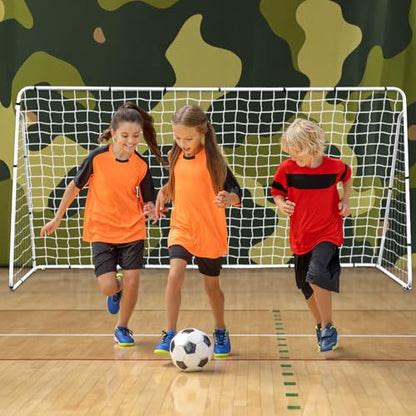 12'x6' Portable Soccer Goal Heavy Duty Steel Frame with Net for Backyard Soccer Game for Outdoor Sports Backyard Lawns Practice Training Target Soccer Goal Field