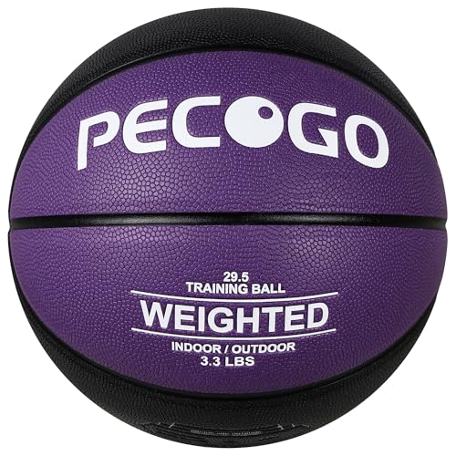Size 6/7 Weighted Training Basketball (2.2/3/3.3 lbs) - Heavy Indoor/Outdoor Basketball for Dribbling, Passing, Rebounding & Skill Development - style: 3.3LBS