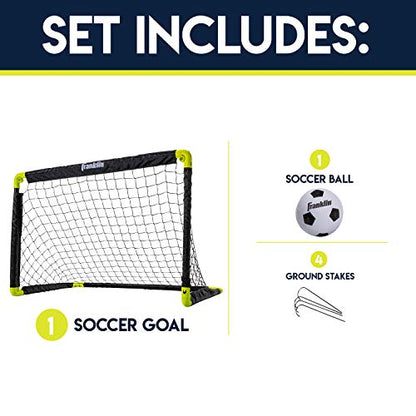 Franklin Sports Mini Soccer Goal with Ball and Pump - color: Black