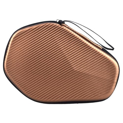 Portable Table Tennis Racket Bag Waterproof Ping Pong Paddle Storage Case Hard Cover Waterproof Ping Pong Paddle Bag Ping Pong Paddle Storage Bag Holds 2 Rackets Functional - color: black