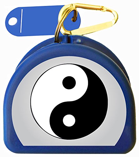 Sport Mouth Guard Case, Mouthguard - Ying & Yang - color: Blue