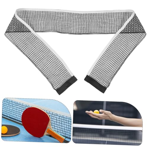 Retractable Table Tennis Net Dense Mesh for Ball Retention Easy to Store and Setup Lightweight and Portable for Indoor and Outdoor Training