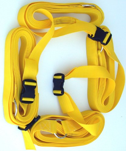 Home Court Volleyball Adjustable Boundary, Yellow/Blue, 8 m