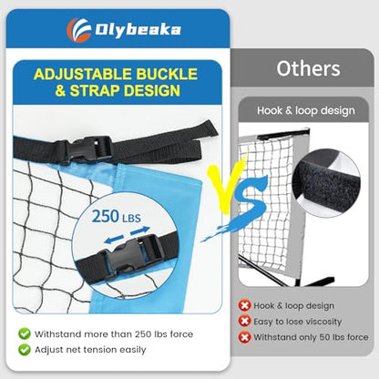 Pickleball Replacement Net 22ft x 3ft for Indoor or Outdoor Fits for Most Free-Standing Pickle Ball Frame, Pickleball Net Only