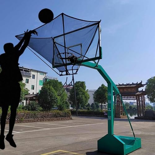 Wall Mounted Basketball Hoop Rebounder Return Attachment Shooting Practice Net Training Metal Shot Returner Reb