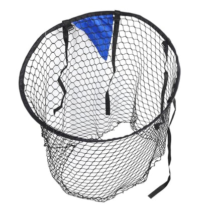 Foldable Football Goal Training Net, Soccer Target Throwing Net with Fixed Target Area, Sturdy Alloy Frame and Polyester Mesh for Accurate Passing Practice, Portable Ball Gate for