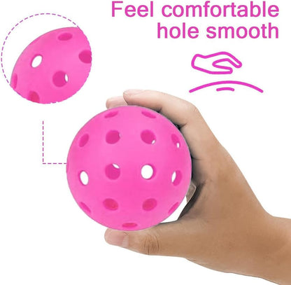 6 Pack Sports Outdoor Pickleballs - 40 Pickleball Balls - USA Pickleball Balls (USAPA) Approved - Official US Open Ball - color: Pink, style: 24 - Pack