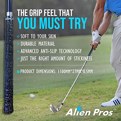 Alien Pros Golf Grip Wrapping Tapes - Innovative Golf Club Grip Solution - Enjoy a Fresh New Grip Feel in Less Than 1 Minute - style: 16-Pack Magic