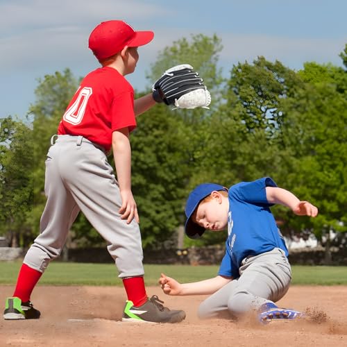 Baseball Glove,Baseball Softball Mitt with Ball for Kids Youth Adults Training and Beginner,Right Hand Throw,Left Hand Glove - color: Monochrome Streak, size: 11.5"