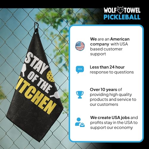 Pickleball Towel | Pickleball Gifts | Stay Out Of The Kitchen | Sport Towel | Retirement Gift - color: Stay Out of the Kitchen
