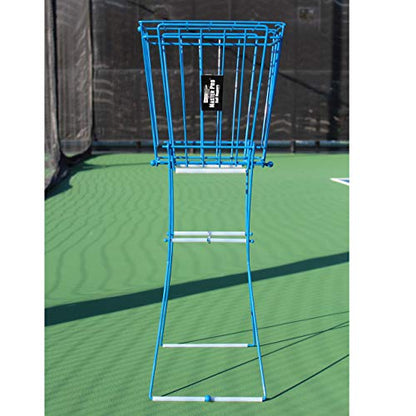 Oncourt Offcourt MasterPro 72-Ball Hopper - Tennis Ball Basket and Pick-Up | Holds 72 Balls | Easy Ball Pick-Up | No Tool Assembly | Adjustable Height | All Types of Tennis Balls | Easy-Grip Knobs