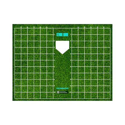 Baseball and Softball Hitting Mat with Batting Stance Alignment Guide - 6 x 5.5 ft. Baseball Stride Baseball Hitting Trainer. Helps Self Correction.