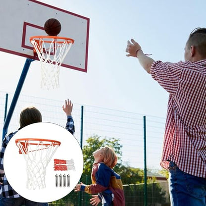 Basketball Hoop Net - Outdoor All Season Replacement, Anti Goal Mesh System, Strong Netting, Long Lasting Rim Fit Accessory | Barn, Yard, Court, Training, Recreation Area Use