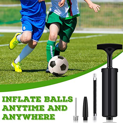 Jutom 200 Sets Ball Pump Bulk for Sports Balls Include Needle Nozzle Extension Hose Hand Air Pump Portable Inflation Kit for Basketball Soccer Football Rugby Back to School