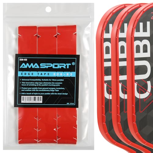 PICKLETECH Pickleball Paddle Protection Tape - Paddle Head Edge Guard - Racket Edge Protection Tape -Fit Perfectly Curved Edge -No Wrinkling