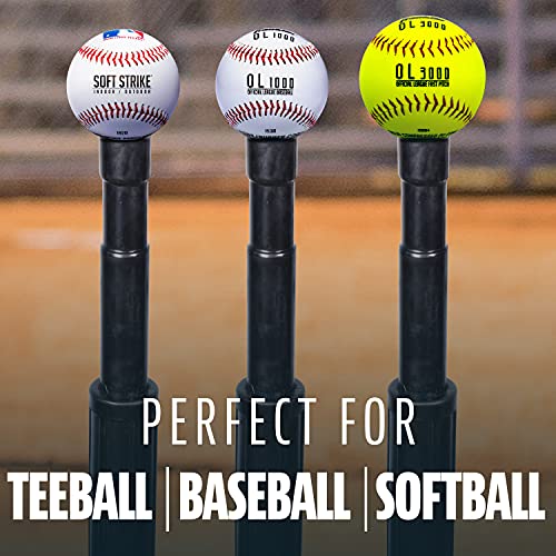 Franklin Sports Baseball Batting Tee - Hitting Tee for Baseball, Tee Ball and Softball Batting Practice - Adjustable Tee Stand - Heavy Duty Youth and Adult Batting Tee