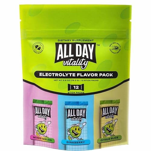Pickleball Electrolyte Variety Pack | No Sugar, Non-GMO | 12 Drink Sticks