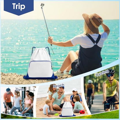 Sports Gym Drawstring Backpack Bag,Reusable Cinch Bag String Backpack for Basketball Soccer