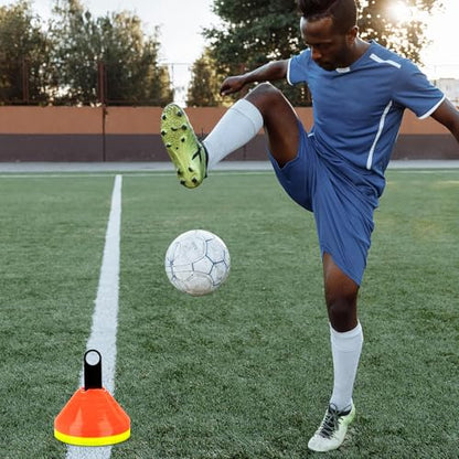 SEWACC 8pcs Soccer Cone Holders Disc Cone Racks Portable Soccer Training Equipment Carrying Stands for Football Field Practice