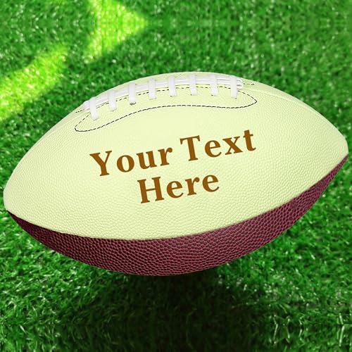 EDSG Custom Football Groomsmen Gifts 2026 Graduation Gifts for Him High School Personalized Footballs Junior Footballs Class of 2026 Full 12-Inch Football Gifts for Coach Dad Fan Birthday - color: Design 5