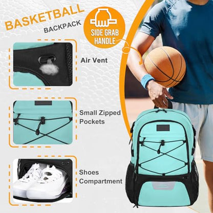 Goloni Soccer Backpack,Basketball Backpack with Ball Compartment & Shoe Compartment,Backpack for Basketball,Soccer