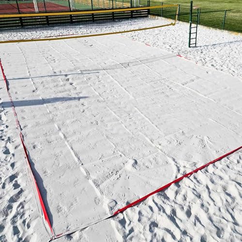 BeachWeatherproof Volleyball Courts Cords - Robust Court Marking, Volleyballs Net System |Beach Sand Boundary Cord, Stainless Steel Spikes Kit, Volleyball All-Weather Court Boundary Cords for Backyard