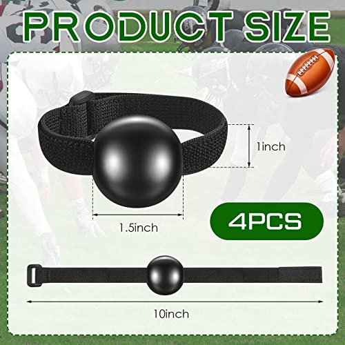 Deekin 4 Pieces Football Catching Trainer Assistant Football Accessories Receiving Training Aid Practice Training Equipment Catching Hand Strap for Youth Boys Kids Beginner Fingertip