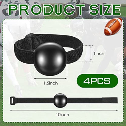 Deekin 4 Pieces Football Catching Trainer Assistant Football Accessories Receiving Training Aid Practice Training Equipment Catching Hand Strap for Youth Boys Kids Beginner Fingertip