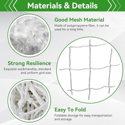 Soccer Nets, Kids Soccer Net for Replacement Soccer Goal Net Fit 6' X 4'