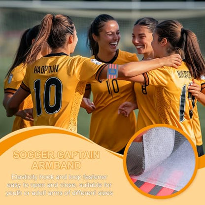 MECCANIXITY Soccer Captain Armband, Nylon Captain Arm Band for Soccer Elastic Captain C Arm Band Sports Captain Armbands for Football Team Training Youth & Adult - color: Grey