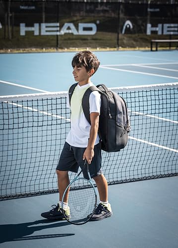 HEAD Pro X Backpack 30L Tennis Bag - Holds 2 Racquets, Shoe Compartment, Wide Opening Access, Adjustable Water Bottle Pocket, Recycled Materials, Urban Travel Sports Bag