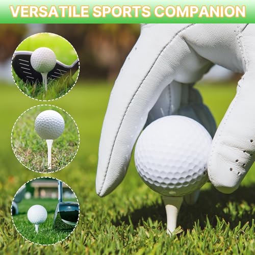 Bamboo Golf Tees 1000/500 PCS 2-3/4 & 3-1/4 inch Length | Professional Natural Bamboo Golf Tees, Durable and Low Friction