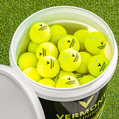 Vermont Tennis Balls | ITF Approved Mini Tennis Balls – Pressureless Training Balls [Bulk Buy Tennis Balls] - color: Training Balls, size: 60-Ball Bucket