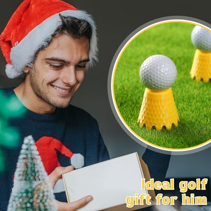 8 Pack Golf Simulator Tees, TPU Golf Tees 1/4"-2" Height, Durable Practice Tee for Indoor Outdoor Winter Training, Driving Range & Turf Mats
