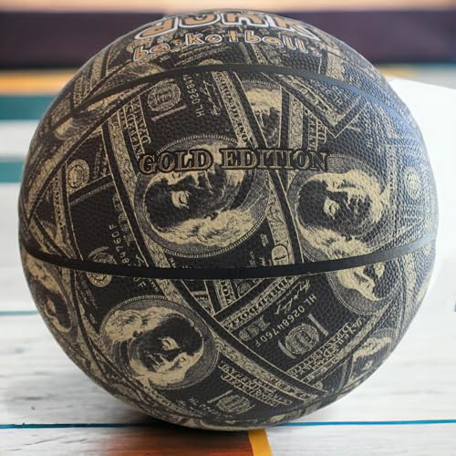 Money Balls Indoor Outdoor Rubber and Leather Options Ultimate Basketball Lovers Gift - size: Regulation Size 29.5