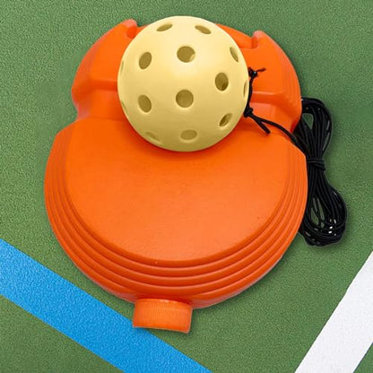 Pickleball Pickleball Rebounder Exerciser Sparring Device Single Player Pickleball Training Base, Yellow Ball