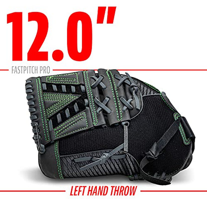 Franklin Sports Girls Softball Glove-Women's Windmill Fastpitch+Slowpitch Softball Glove-Right and Left Hand-Adult - color: Lime, size: 12"