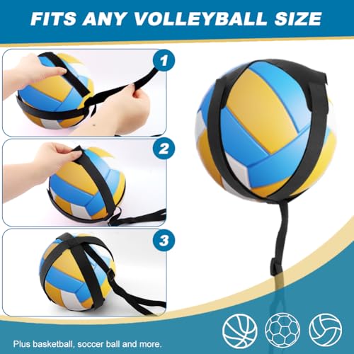 Volleyball Training Equipment Aid, Professional Training Rebounder Set, Adjustable Solo Volleyball Trainer to Practice Serve, Spike, Set and Pass, Perfect for Beginners & Pro