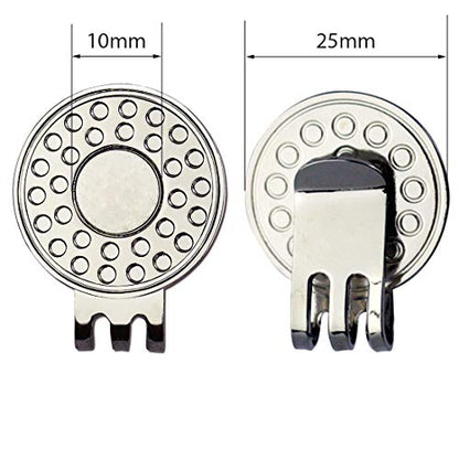 Golf Ball Markers with Hat Clips Value Sets for Men Women Golfer, Removable Attaches Easily to Golf Cap Premium Gifts - color: Flag