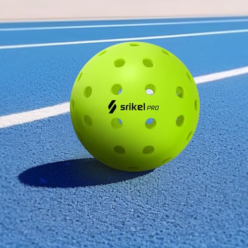 Pickleball Balls-USAPA Approved Outdoor/Indoor Pickleballs,Seamless Roto-Molded Design for Durability,Crack-Resistant 40-Hole Pickle Ball for Beginner Intermediate Pro Player,6/12/36/50/100Pack