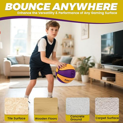 Upgraded Weighted Silent Basketball, High-Density Quiet Indoor Training Ball with Gift Box, Real Bounce Soft Material, Ideal for Home & Apartment Dribbling Practice