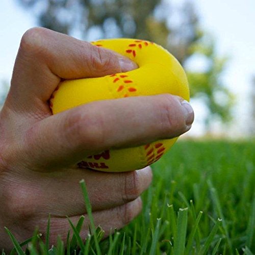 Soft Baseball/Softball Training Foam Ball - color: Yellow