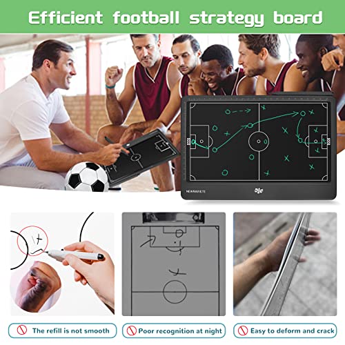 Electronic Football Coach Board - LCD Soccer Tactical Coaching Board with Stylus Pen for Football Coach Marker Training Writing Tablet