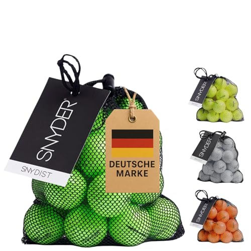 Snyder Distance Premium Golf Balls - Surlyn Cover, Golf Practice Balls, Long Strikes and Straight Trajectories, Distance-Focused, Professional Performance, Colored Golf Balls, 20 Pack